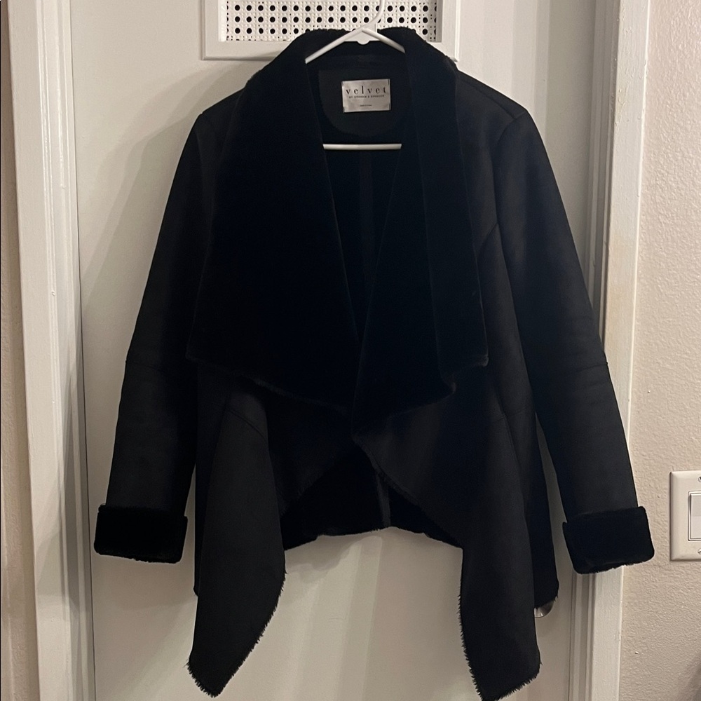 Velvet by Graham & Spencer Black Teddy Jacket